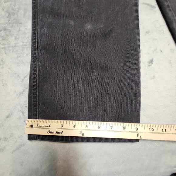 Marithe Francois Girbaud Jeans Mens 32x32 Black Gray Asymmetrical Fly Carpenter - Picture 7 of 13